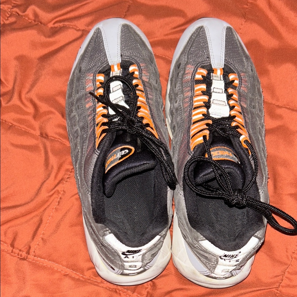 Nike Men's Air Max Sneakers in Gray and Orange